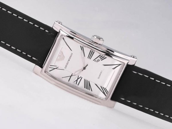 Emporio Armani Super Slim AR2049 Stainless Steel Case Stainless Steel Bezel Mens Watch watches