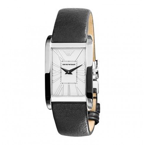 Emporio Armani Super Slim Black Leather Ladies Watch AR2031 watches