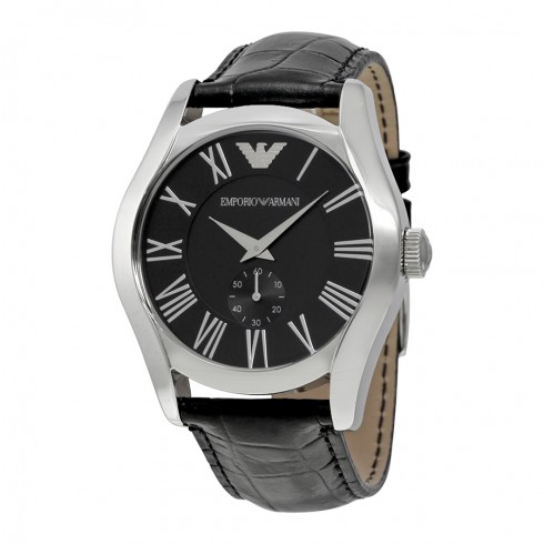 Emporio Men's Armani Watch with Black Leather Bracelet AR0643 watches