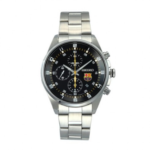 FC Barcelona Chronograph Black Dial Stainless Steel Men's Watch SNDD23P1 watches