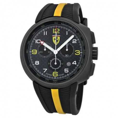 Ferrari F1 Fast Lap Carbon Fiber Dial Chronograph Men's Watch FE-10-IPGUN-CG-FC watches