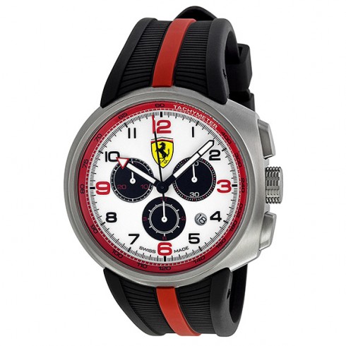 Ferrari F1 Fast Lap White Dial Chronograph Men's Watch FE-10-ACC-CG-WT watches