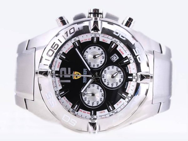 Ferrari Panerai Ferrari Chrono Monopulsante FER00020 43mm Black Dial Watch watches