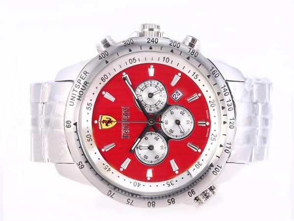 Ferrari Panerai Ferrari Granturismo FER00013 Red Dial Automatic Chronograph Watch watches