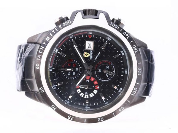 Ferrari Panerai Ferrari Special Editions PAM00060 Black PVD Strap Black Dial 42mm Watch watches