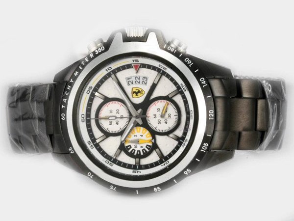 Ferrari Panerai Ferrari Special Editions PAM00255 Black PVD Strap 45mm Watch watches