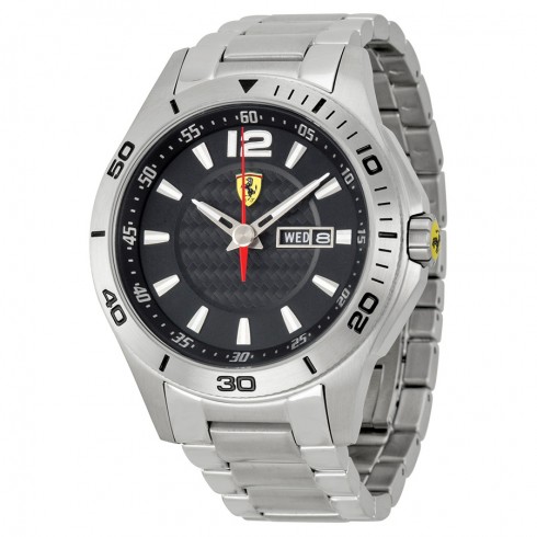 Ferrari Scuderia Black Dial Stainless Steel Men's Watch 830094 watches