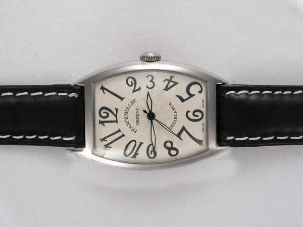 Franck Muller Cintree Curvex Crazy Hours 8880 CH Automatic White Dial Stainless Steel Bezel Watch watches