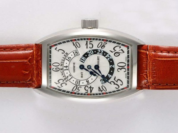 Franck Muller Cintree Curvex Jumping Hours 9880HS DT L White Dial Automatic 32x46mm Watch watches