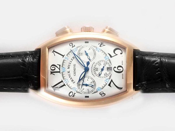 Franck Muller Cintree Curvex Master Calendar 4240 Rectangle Automatic White Dial Watch watches