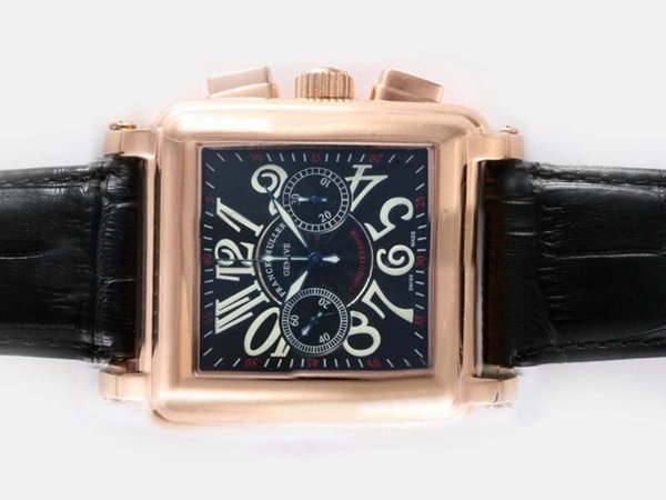 Franck Muller Conquistador Cortez 10000-CC 41x41mm Black Dial Manual Winding Watch watches
