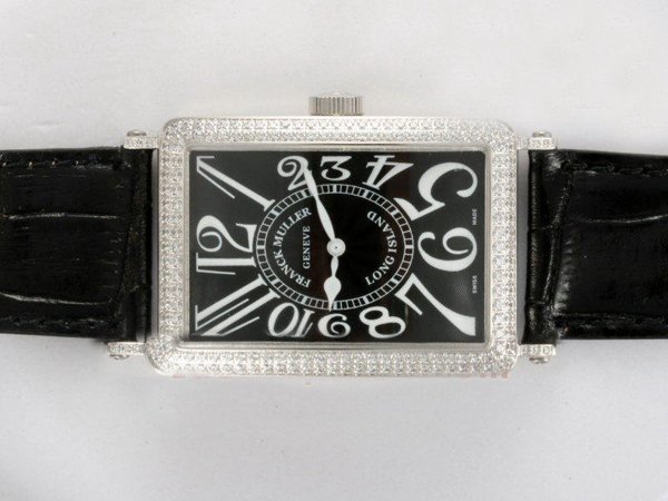 Franck Muller Long Island 1000-SC Rectangle Midsize Stainless Steel Case Watch watches