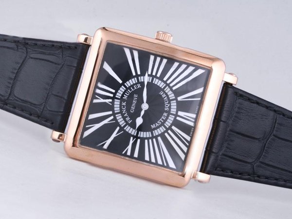 Franck Muller Master Square 6002 DT Rose Gold Case Mens 42x42mm Watch watches