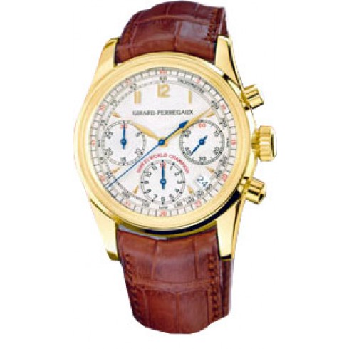 Girard Perragaux Ferrari 18kt Yellow Gold Brown Leather Men's Watch 49450.0.51.8148 watches