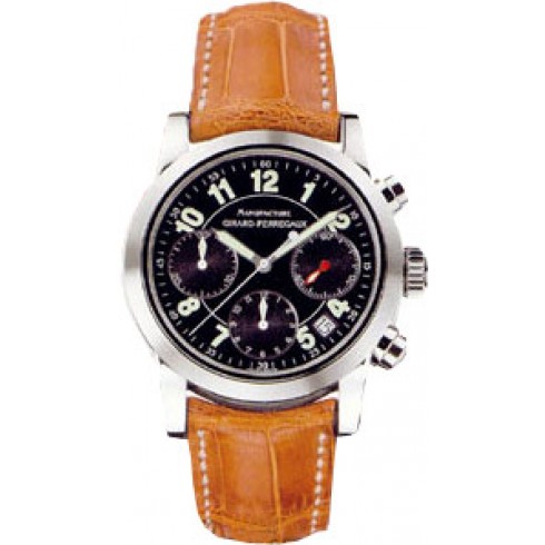 Girard Perragaux Sport Classique 18kt White Gold Brown Leather Men's Watch 80210.0.53.6756A watches