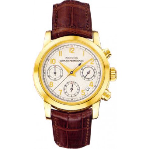 Girard Perragaux Sport Classique 18kt Yellow Gold Brown Leather Men's Watch 80210.0.51.8158B watches