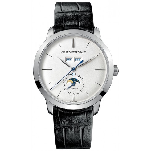 Girard Perregaux 1966 Automatic Silver Dial 18kt White Gold Men's Watch 49535-53-152-BK6A watches