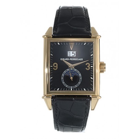 Girard Perregaux Vintage 1945 18kt Yellow Gold Black Leather Men's Watch 25800-0-51-645 watches