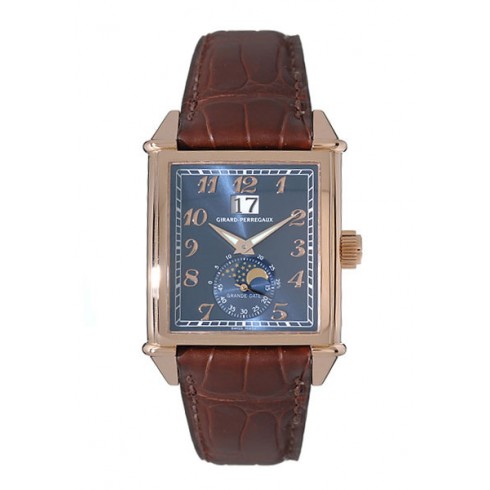 Girard Perregaux Vintage 1945 18kt Rose Gold Brown Leather Men's Watch 25800-52-421-BA6A watches