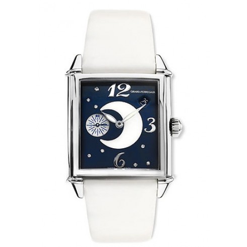 Girard Perregaux Vintage 1945 Diamond Stainless Steel White Leather Ladies Watch 25932-0-11-409 watches