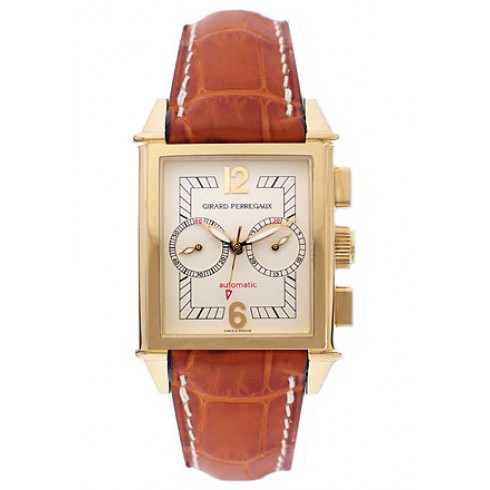 Girard Perregaux Vintage 1945 18kt Yellow Gold Tan Leather Men's Watch 25990-0-51-8178A watches