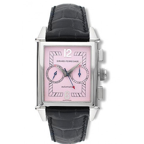 Girard Perregaux Vintage 1945 18kt White Gold Black Leather Men's Watch 25990-0-53-9159 watches