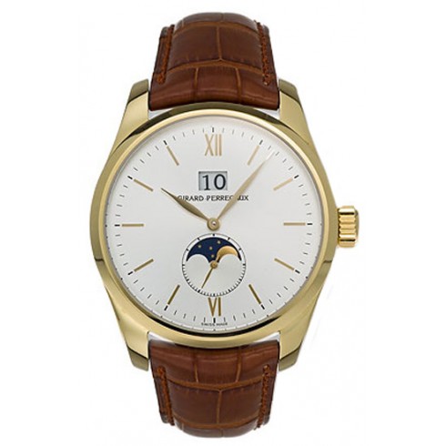 Girard Perregaux Classic Elegance 18kt Yellow Gold Brown Leather Men's Watch 49530-0-51-1121 watches