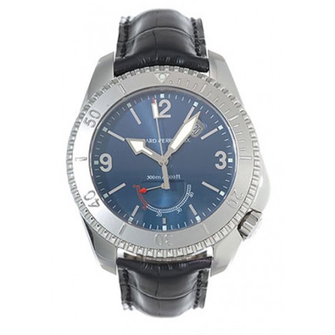 Girard Perregaux Seahawk II Stainless Steel Black Leather Men's Watch 49900-0-11-4144 watches