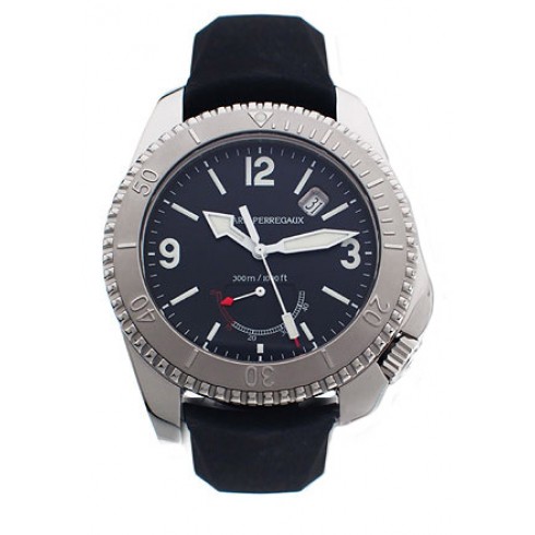 Girard Perregaux Seahawk II Stainless Steel Black Rubber Men's Watch 49900-0-11-6146 watches