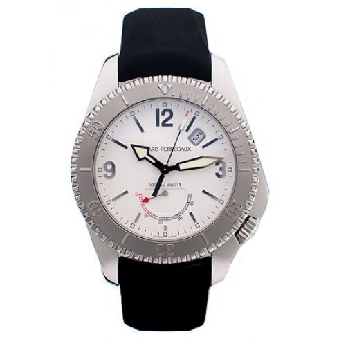 Girard Perregaux Seahawk II Stainless Steel Black Rubber Men's Watch 49900-0-11-7147 watches