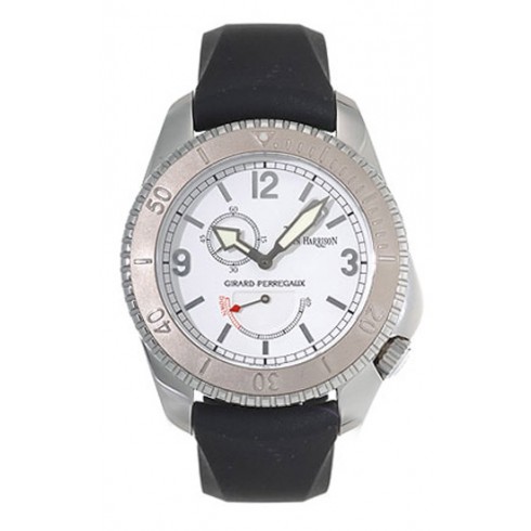 Girard Perregaux Seahawk II Stainless Steel Black Rubber Men's Watch 49910-0-58-7147 watches