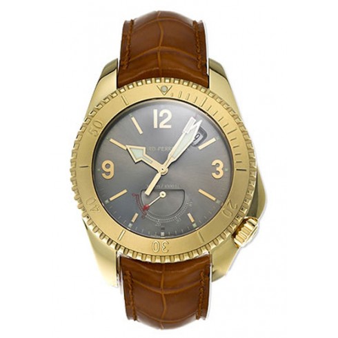 Girard Perregaux Seahawk II 18kt Yellow Gold Brown Leather Men's Watch 49920-0-51-2042 watches