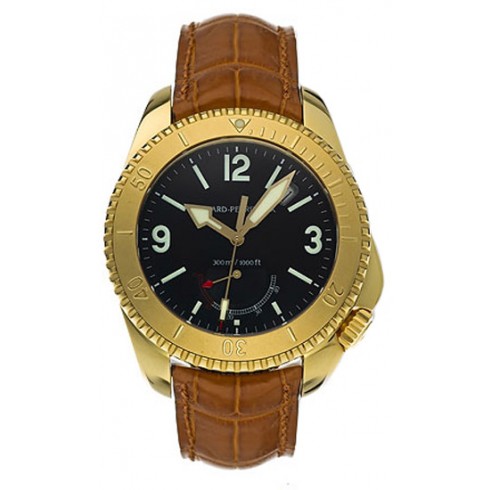 Girard Perregaux Seahawk II 18kt Yellow Gold Brown Leather Men's Watch 49920-0-51-6146 watches