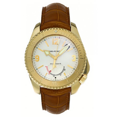 Girard Perregaux Seahawk II 18kt Yellow Gold Brown Leather Men's Watch 49920-0-51-7147 watches