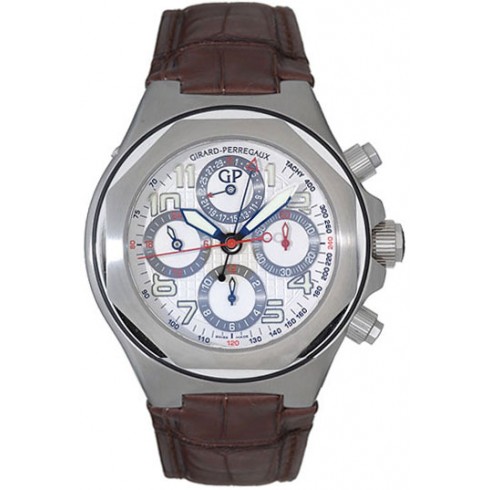 Girard Perregaux Laureato EVO3 Stainless Steel Brown Leather Men's Watch 80180-11-113-BBEA watches