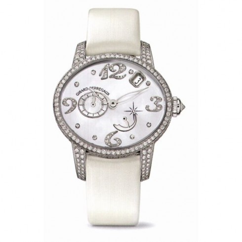 Girard Perregaux Cats Eye 18kt White Gold Diamond Automatic Ladies Watch 80480D53P762-KK7A watches