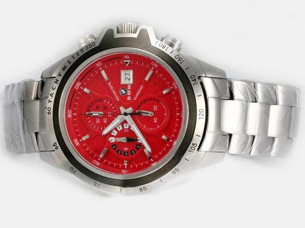Girard Perregaux Classique Elegance 24990 Red Dial Quartz Chronograph Watch watches
