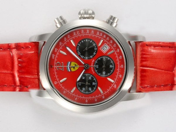 Girard Perregaux Classique Elegance FLY-BACK 49580 Quartz Chronograph Red Dial Round Watch watches