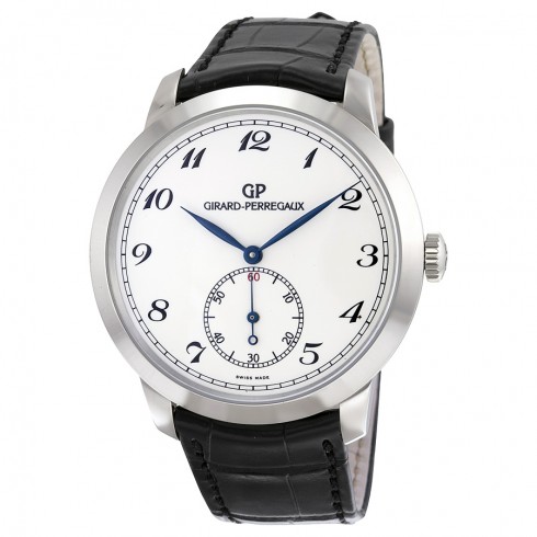 Girard Perregaux GP 1966 White Dial Black Leather Automatic Men's Watch 49534-53-711-BK6A watches