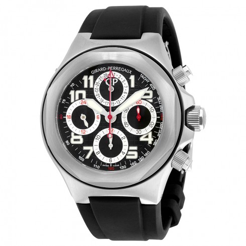 Girard Perregaux Laureato EVO3 Stainless Steel Black Rubber Men's Watch 80180-11-614-FK6A watches