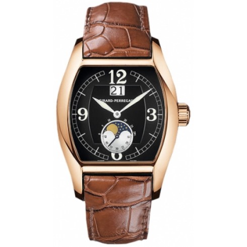 Girard Perregaux Richeville Moonphase 18K Rose Gold Men's Watch 27600-0-52-6151 watches