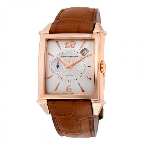 Girard Perregaux Vintage 1945 Automatic Silver Dial 18kt Rose Gold Men's Watch 25835-52-161-BACA watches