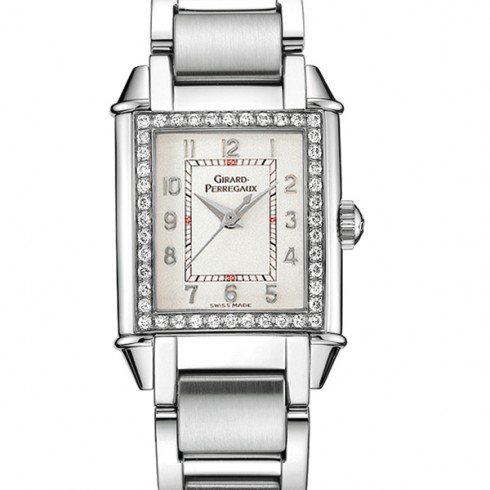 Girard Perregaux Vintage 1945 Silver Dial Diamond Ladies Watch 25890-D11-A111-11A watches
