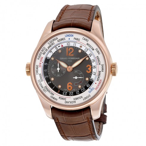 Girard Perregaux WW.TC Hours of the World 18K Rose Gold Men's Watch 49850-52-254-BACA watches