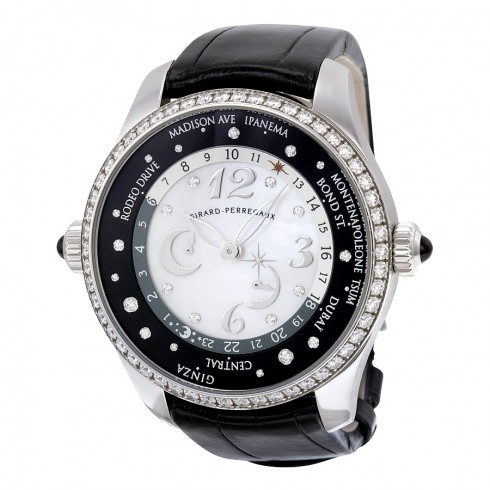 Girard Perregaux WW.TC Mother of Pearl Dial Diamond Automatic Unisex Watch 49860D11A762ACK6A watches