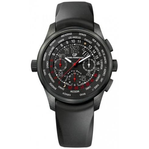 Girard Perregaux WW.TC Black Dial Chronograph Ceramic Automatic Men's Watch 49820-32-612-FK6A watches