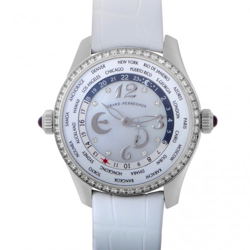 Girard Perregaux WW.TC Mother of Pearl Dial Diamond Automatic Ladies Watch 49860D-11A761-BK7A watches