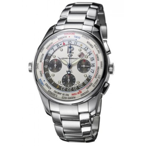 Girard Perregaux WW.TC Silver Dial Stainless Steel Automatic Men's Watch 49805-11-152-11A watches