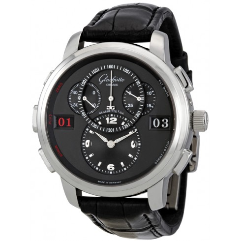 Glashutte PanoMaticCounter XL Black Dial Automatic Men's Watch 96-01-02-02-04 watches