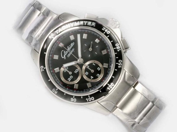 Glashutte Sport Evolution Chronograph 39-31-43-61-02 Automatic Black Dial 42mm Watch watches